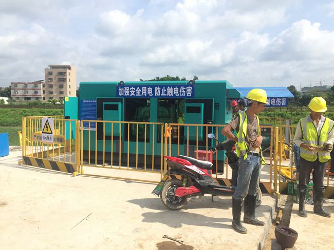 中國(guó)交建發(fā)電機(jī)使用現(xiàn)場(chǎng)